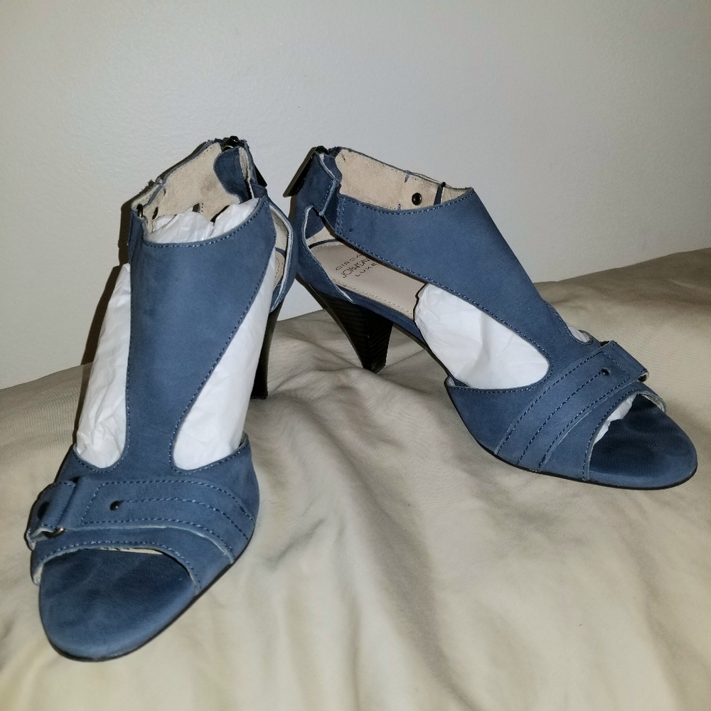 Dusty Blue Circa Joan & David Luxe Heels